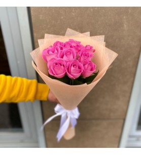 Pembe Gül Buketi 10 Adet 
