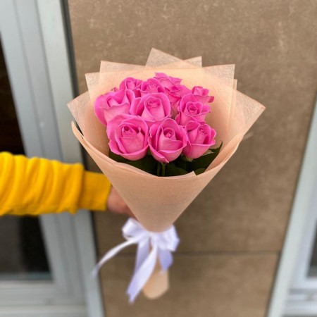 Pembe Gül Buketi 10 Adet 