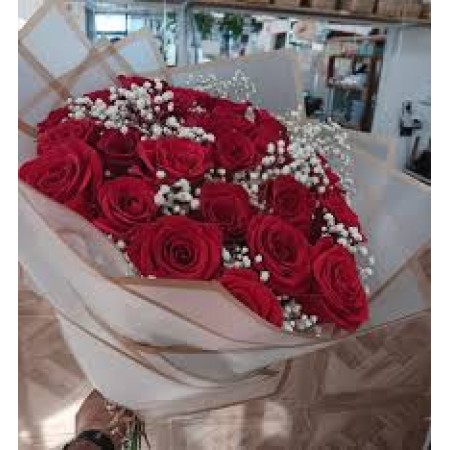 Kırmızı Gül Buketi 22 Adet